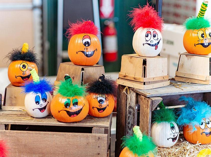 Decorative table pumpkins available at Keil's Produce and Greenhouse